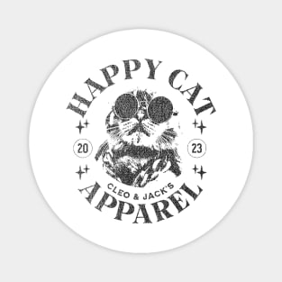 Happy Cat with Glasses Magnet